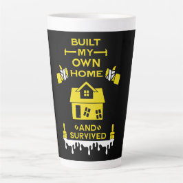 Taza De Café Latte Enhorabuena por la autoconstrucción en casa