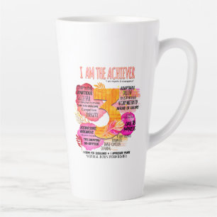 Taza De Café Latte Enneagram Tipo 3 - Soy El Achiever