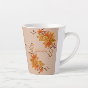 Taza De Café Latte Entretenimiento de Acción de Gracias Elegante Pers