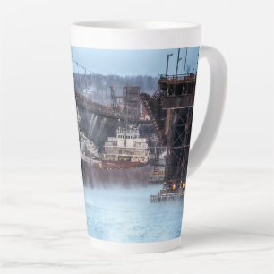 Taza De Café Latte Enviar el Philip R Clarke Dos Puertos Minnesota