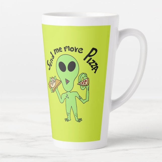 Taza De Café Latte enviarme más pizza ufo (Derecha)