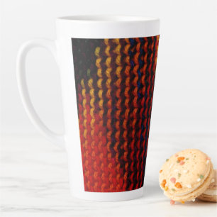 Taza De Café Latte Envuelto en hilados calientes