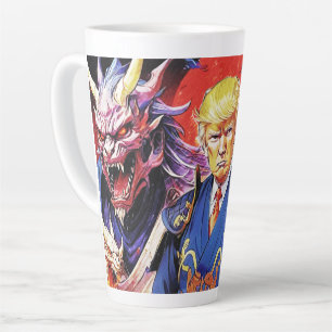 Taza De Café Latte Epic Trump Samurai Anime