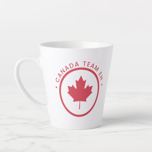 Taza De Café Latte Equipo canadiense Eh Coffee Mug (Izquierda)