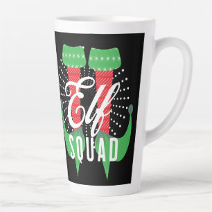 Taza De Café Latte Equipo de Tacones de Duende Navidad Fiesta Navideñ