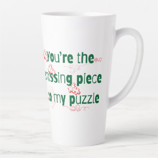 Taza De Café Latte Eres la pieza que falta en mi rompecabezas Frase d
