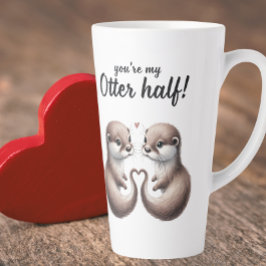 Taza De Café Latte Eres mi mitad Otter