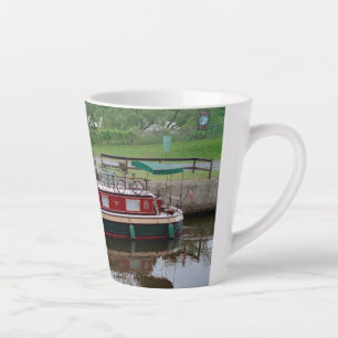 Taza De Café Latte Erie Canal boat latte mug