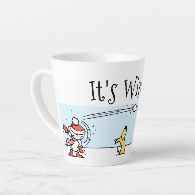Taza De Café Latte Es invierno (Ángulo izquierdo)