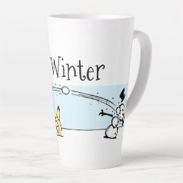 Taza De Café Latte Es invierno