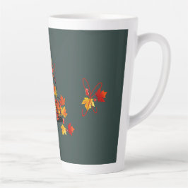Taza De Café Latte Es otoño.