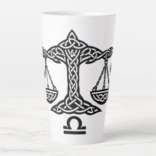Taza De Café Latte Escalas de Libra Celta por BurnsInHell