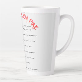 Taza De Café Latte Escándalo de mugre de menopausia