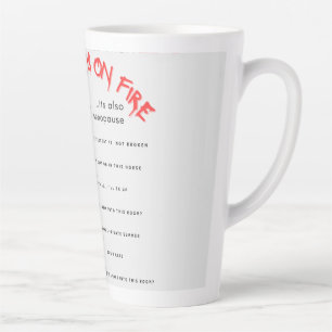 Taza De Café Latte Escándalo de mugre de menopausia