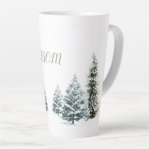 Escena de invierno personalizada Latte Mug