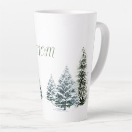 Taza De Café Latte Escena de invierno personalizada Latte Mug