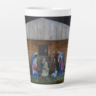 Taza De Café Latte Escena de la natividad