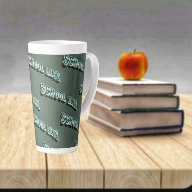 Taza De Café Latte Escolar luz 3D (Enjoy drinking your latte as you get through the school year!)