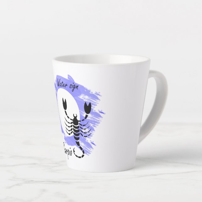 Taza De Café Latte Escorpio (Ángulo derecho)