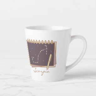 Taza De Café Latte Escorpio Zodiac Boho Café Mug