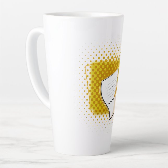 Taza De Café Latte Escribiendo a Lover (Ángulo izquierdo)