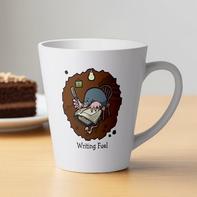 Taza De Café Latte Escribiendo Personalizado De Combustible Mole Nove (Subido por el creador)