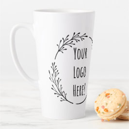 Taza De Café Latte Escuela de logotipos comerciales para Personalizar