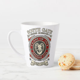 Taza De Café Latte Escuela Secundaria South Gate Ram/Ramsey Latte Mug