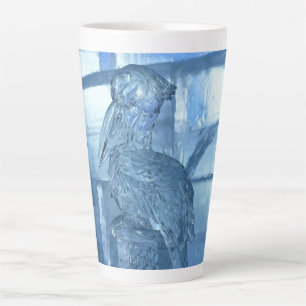 Taza De Café Latte Escultura helada pelicana, Quebec, Canadá