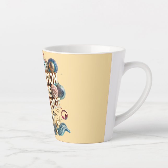 Taza De Café Latte especial de diseño de portada de mug (Derecha)