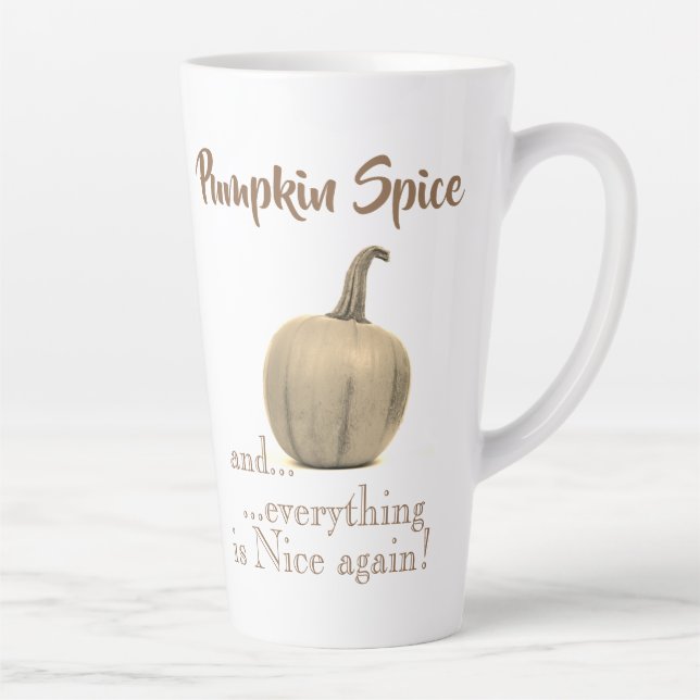 Taza De Café Latte Especie de calabaza dorada de moda (Derecha)