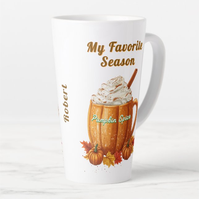 Taza De Café Latte Especie de calabaza, mi temporada favorita (Ángulo derecho)