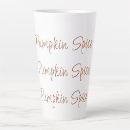 Taza De Café Latte Especie de calabaza Simple y elegante tipografía d