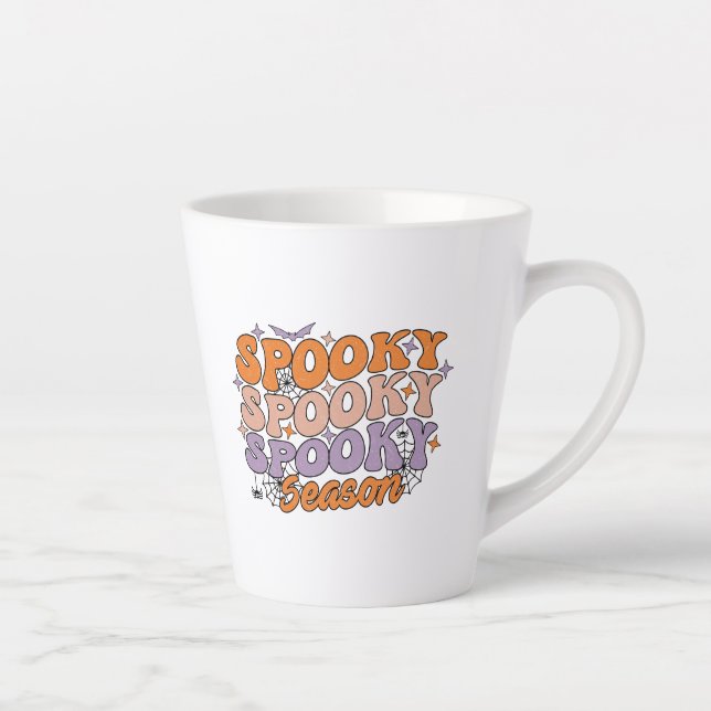 Taza De Café Latte Espeluznante y espeluznante temporada (Derecha)