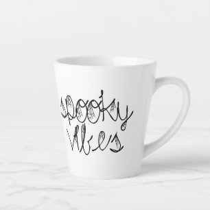 Taza De Café Latte Espeluznantes Vibes Abstract Spiders