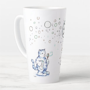 Taza De Café Latte Esperanzas de gato