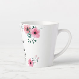 Taza De Café Latte Espero que conozcas la amistad acuarela floral