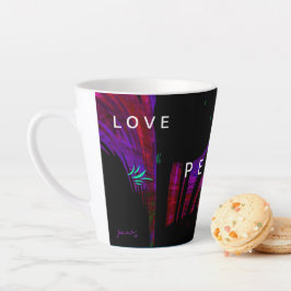 Taza De Café Latte Espero que la paz Latte Mug
