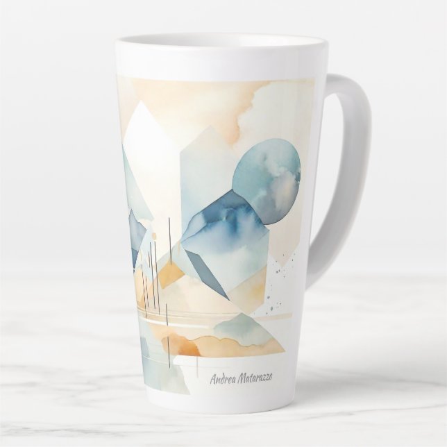 Taza De Café Latte Espíritu abstracto (Ángulo derecho)