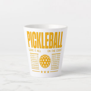 Taza De Café Latte Espíritu De Balonmano - Déjalo Todo En La Corte