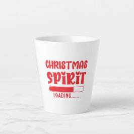 Taza De Café Latte Espíritu de navidades