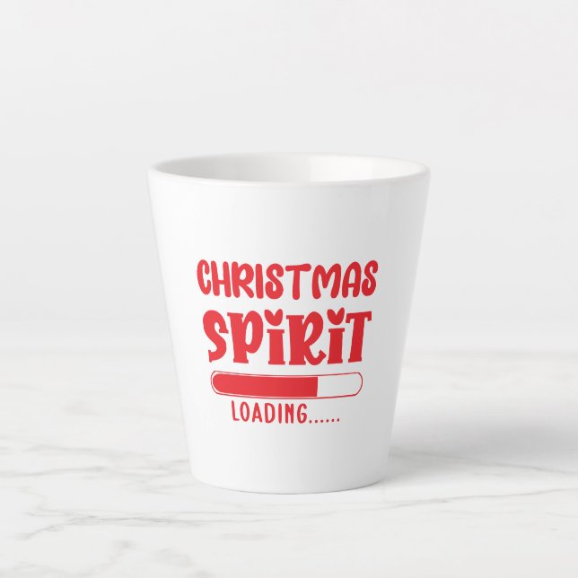 Taza De Café Latte Espíritu de navidades (Anverso)
