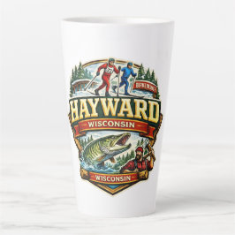 Taza De Café Latte Esquí Birkebeiner vintage Hayward Wisconsin