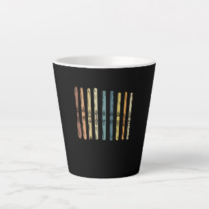 Taza De Café Latte Esquí - Colección de tablas de esquí