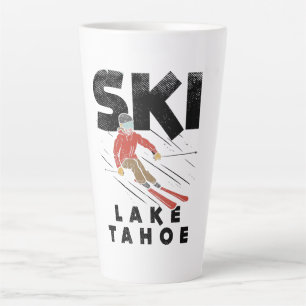 Taza De Café Latte Esquí - Lago Tahoe de Esquí