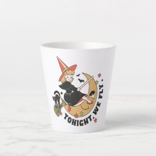 Taza De Café Latte Esta Noche Volamos A La Bruja