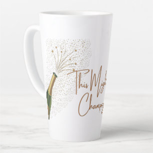 Taza De Café Latte Esta Podría Ser La Porcelana De Champagne Latte Mu