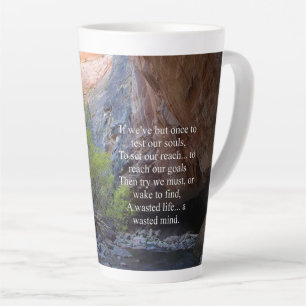 Taza De Café Latte Establecimiento de objetivos Inspiradores