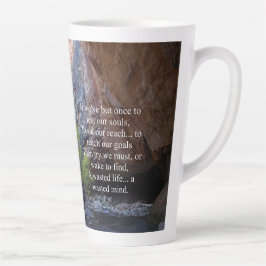 Taza De Café Latte Establecimiento de objetivos Inspiradores