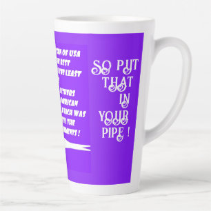 Taza De Café Latte Estados Unidos y la verdad encauzan una cosa de ti